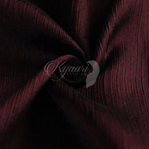Crinkle Silk Hijab - Dark Plum freeshipping - Kyaari Fashion